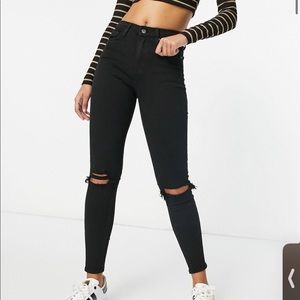 Topshop Jamie Skinny Jeans with knee rips